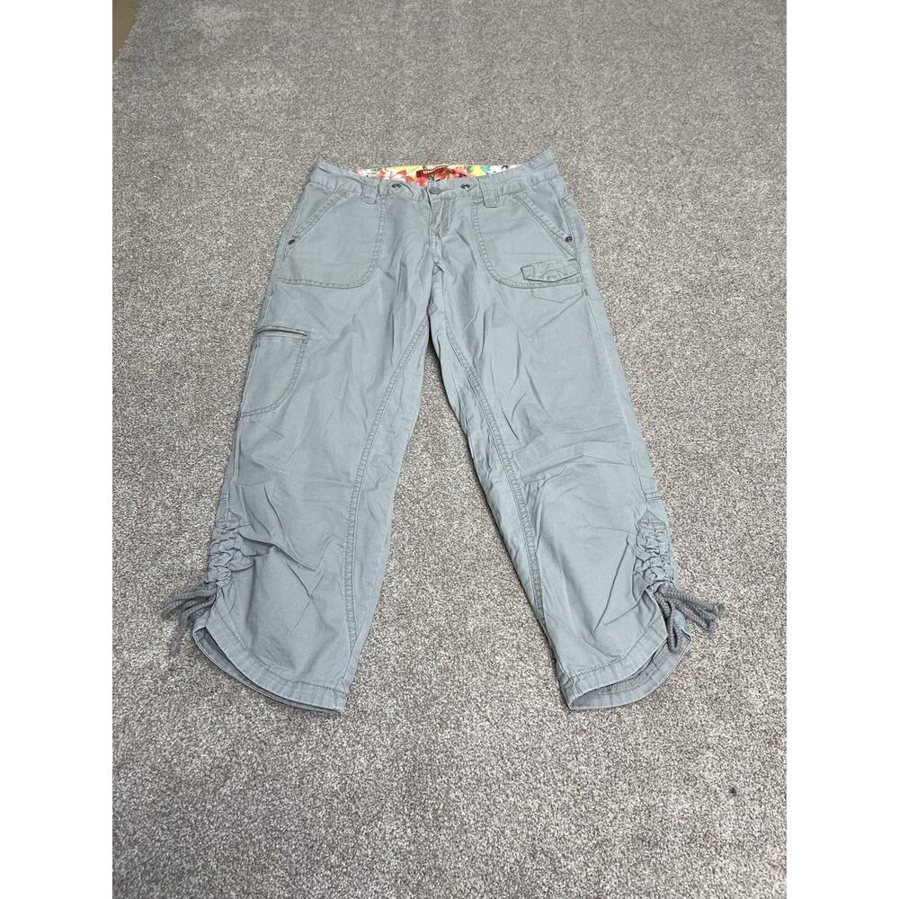 McBling Y2K UNIONBAY Cargo Capri utility Pants Sz 1 Parachute Style Drawstring